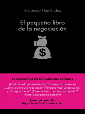 cover image of El pequeño libro de la negociación